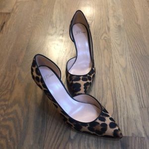 J crew Elsie d’orsay pump leopard